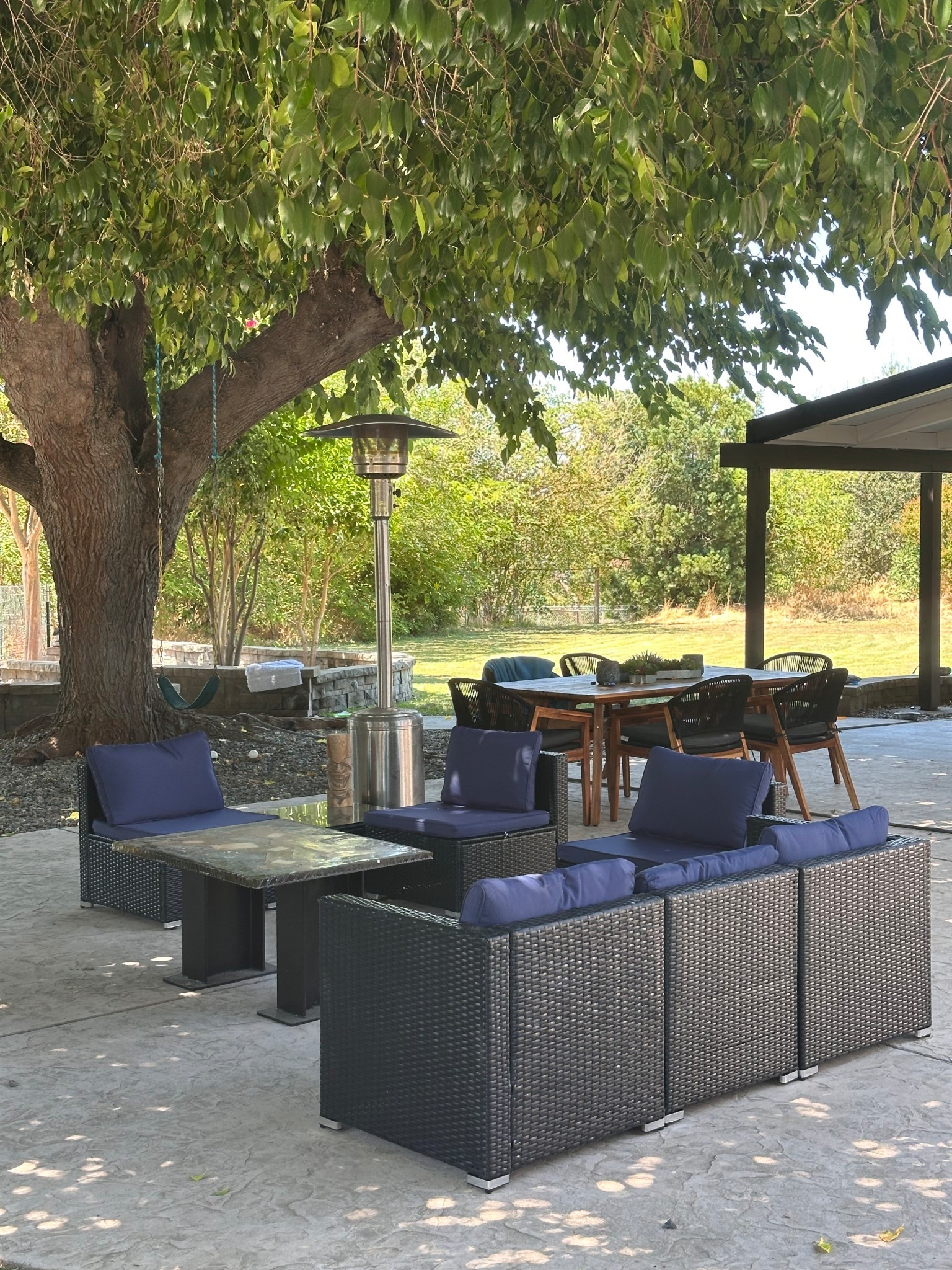 This outdoor lounge set from Walmart is comfy, affordable & perfect for shaded summer hangs! #walmartfinds

#LTKSeasonal
