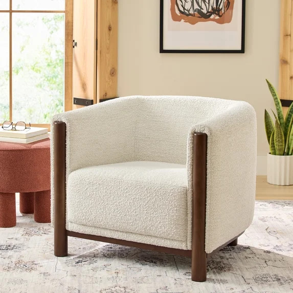 Better Homes & Gardens Adlin Accent Chair, Cream Boucle | Walmart (US)