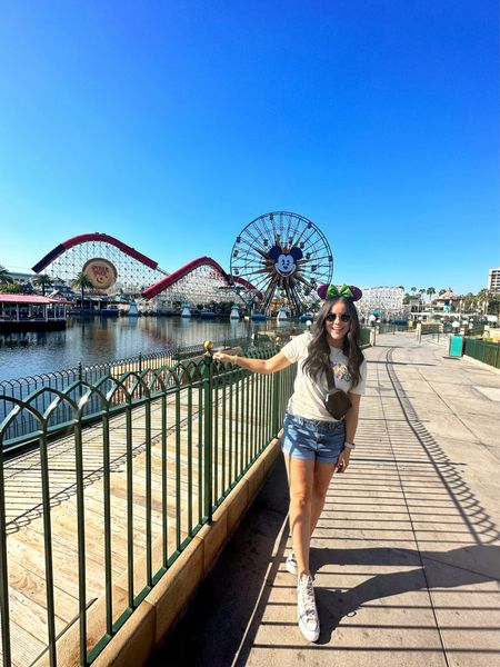 Disney’s California Adventure outfit 🖤 shorts are old from DryGoods and ears are no longer sold #ootd #disneyland #disneyfit 

#LTKunder100 #LTKunder50 #LTKfit