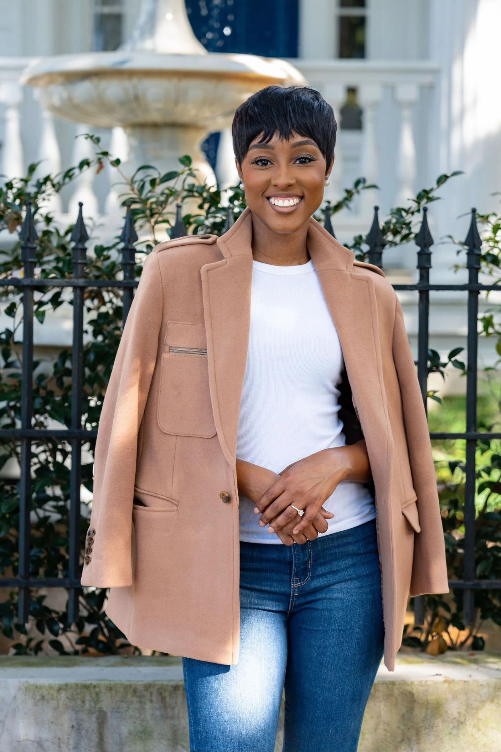 Logan Wool Blend Coat | Arte Italica & Crown Linen Designs