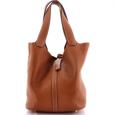 Pre-Owned Hermes Picotin Lock Bag Clemence MM in Gold at Nordstrom, Size X-Small | Nordstrom