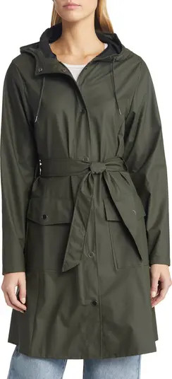 Curve Waterproof Belted Jacket | Nordstrom