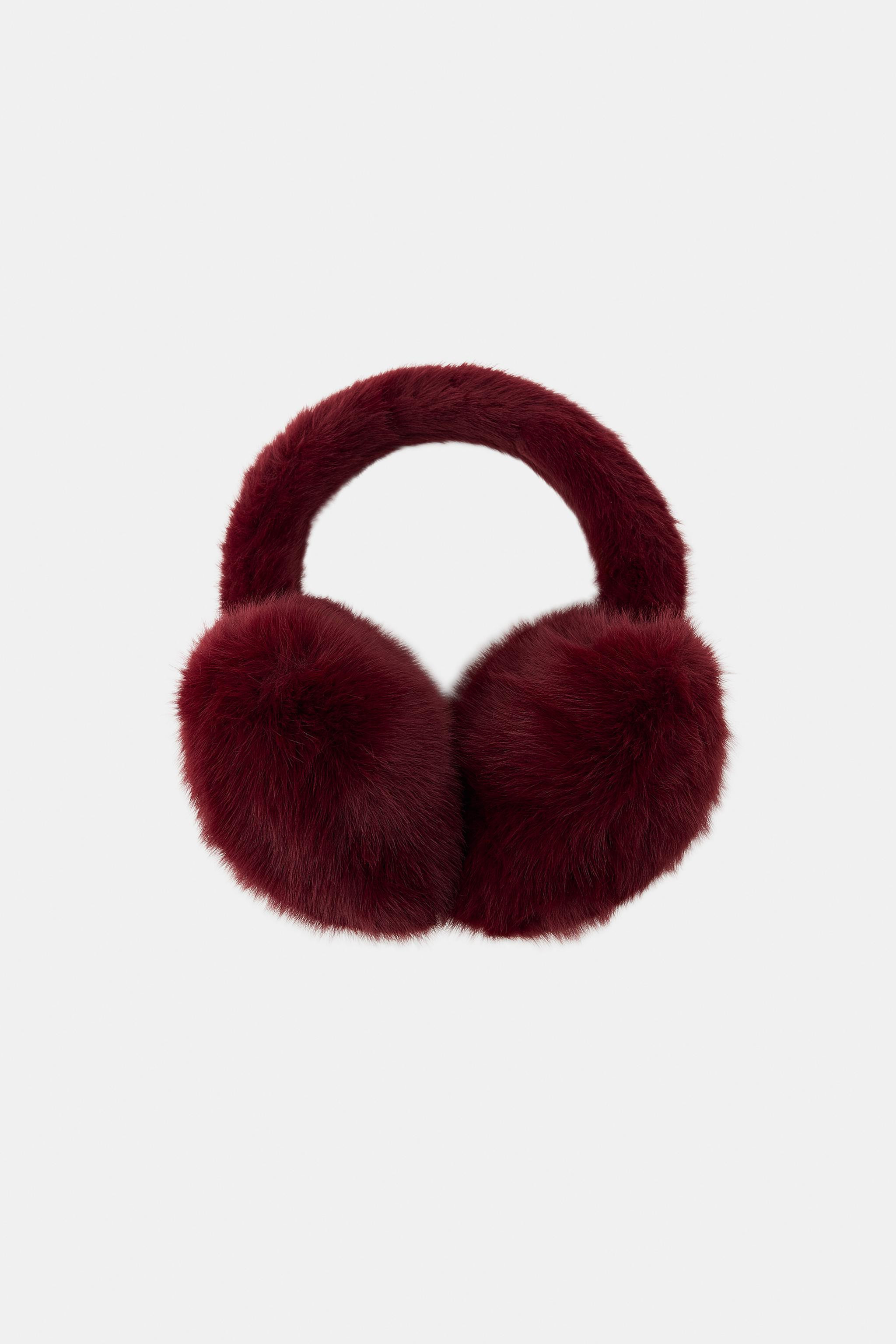 HEART FAUX FUR EAR MUFFS | Zara US