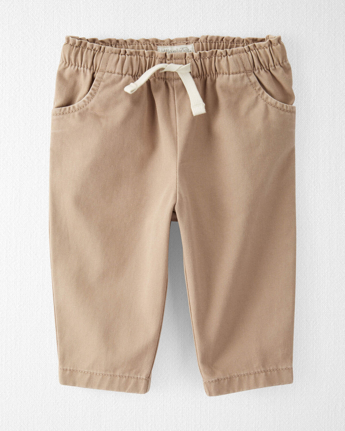 Baby Organic Cotton Pants in Toasty Hazelnut - Little Planet | Carter's | Carter's Inc
