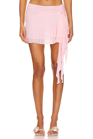 Indah Edie Mini Skirt in Rabbit from Revolve.com | Revolve Clothing (Global)
