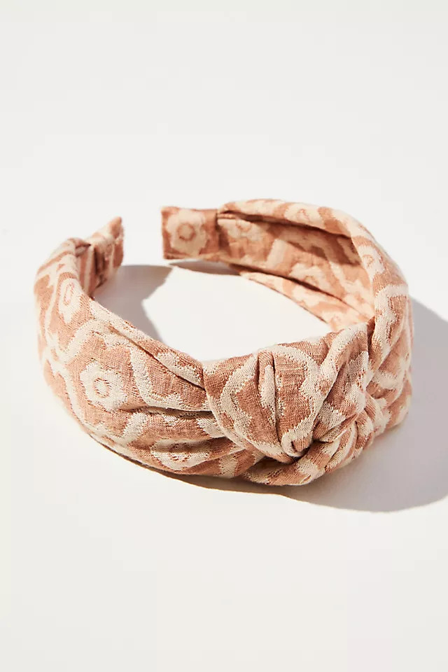 Floral Knotted Knit Headband | Anthropologie (US)