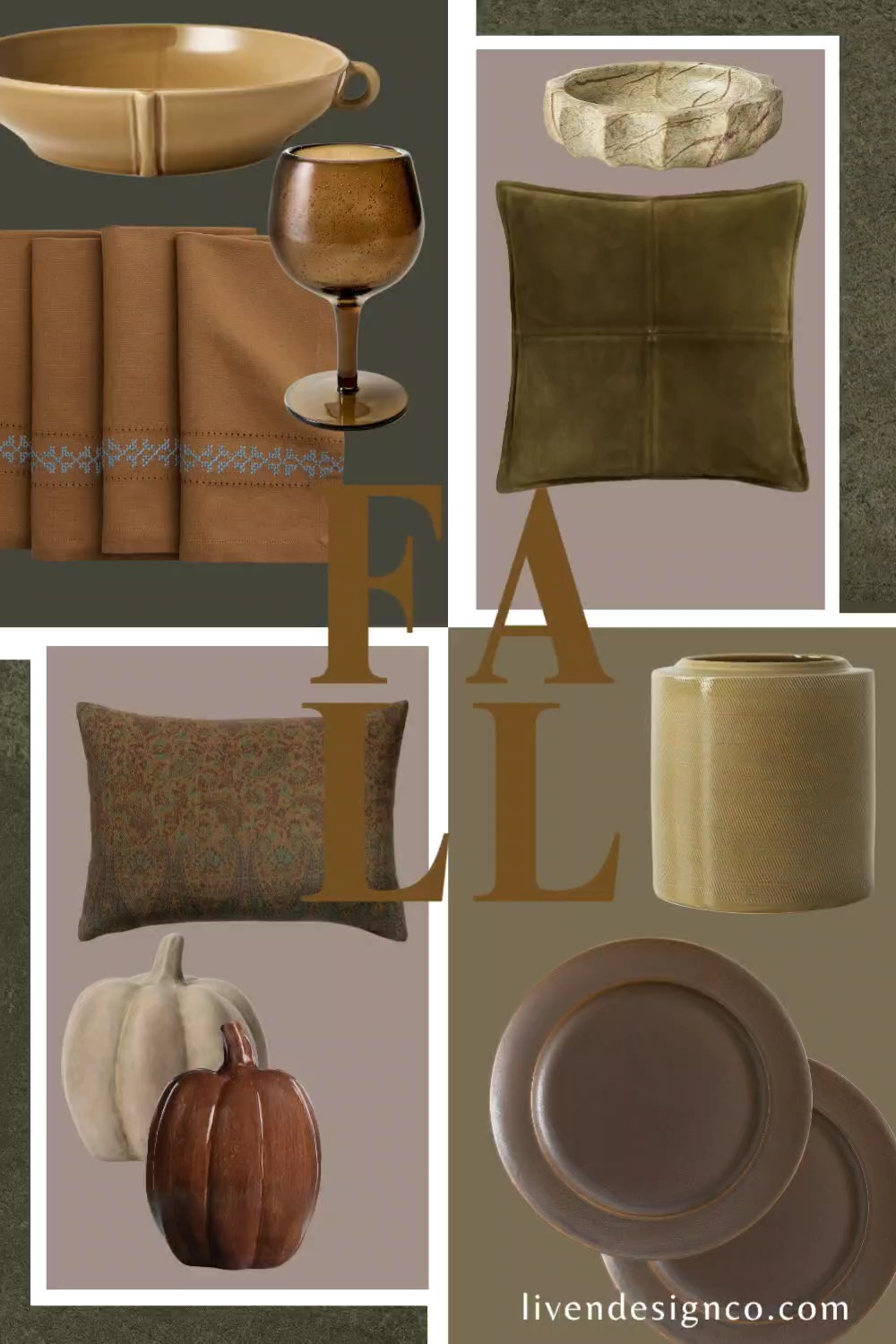 Fall decor. Home decor. Target home. Suede pillow. Quince. Marble bowl. Living room. Earth tones. Affordable home decor. McGee and Co. Vase. Mango. Embroidered napkins. Brown wine glasses. 

#LTKSeasonal #LTKHome #LTKSaleAlert