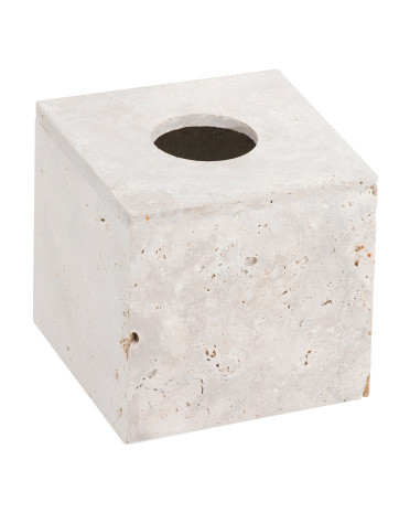 Travertine Tissue Box | TJ Maxx