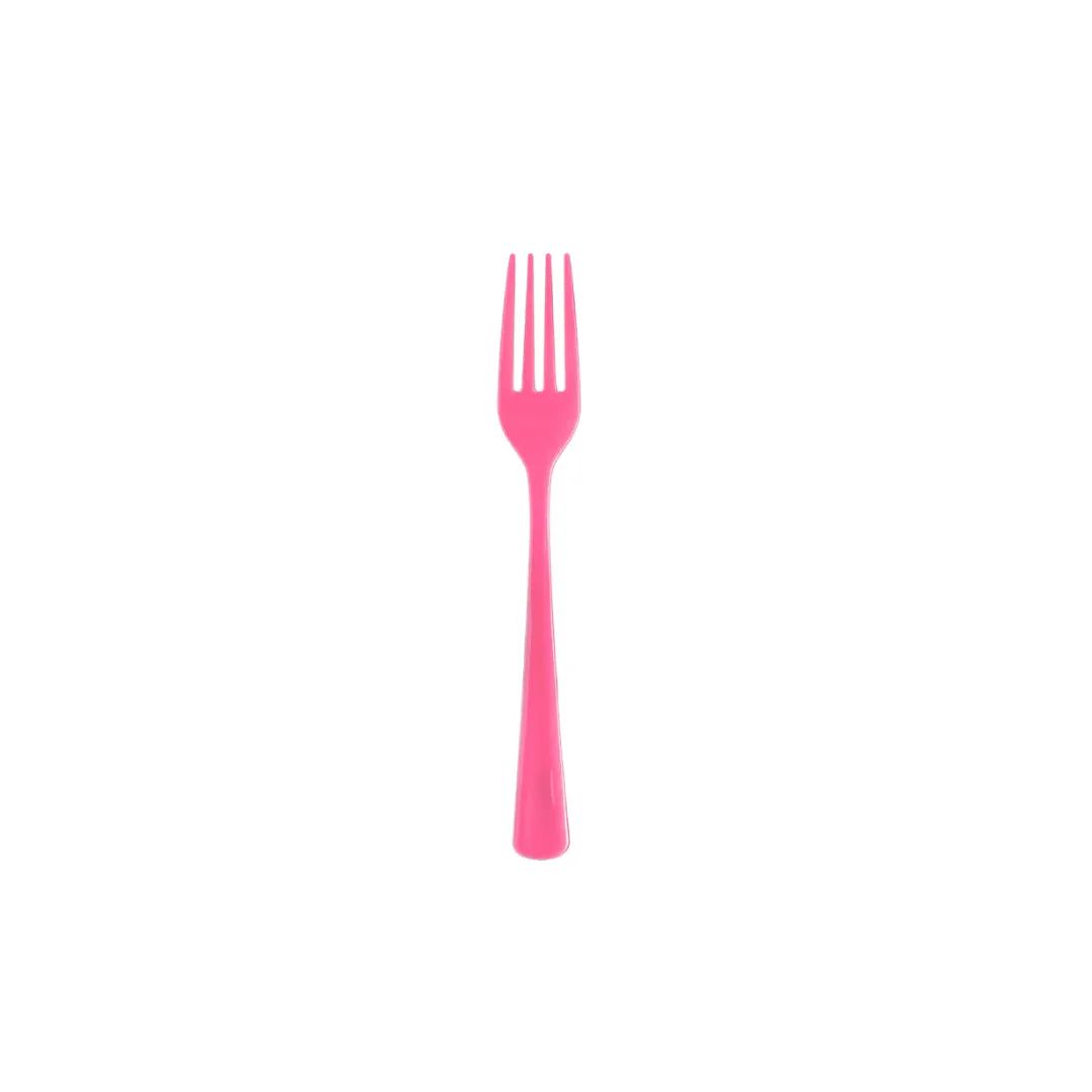 Cerise Hot Pink Plastic Forks (Set of 50) - Cutlery | Ellie and Piper