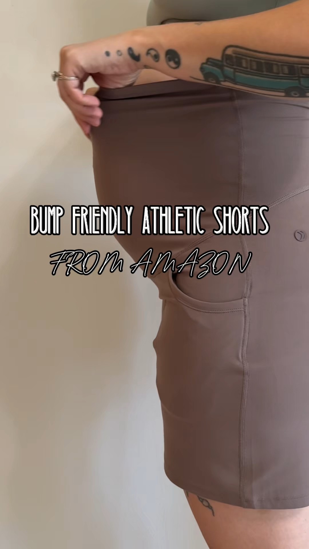 mamas, you’ll want to watch this. these bump friendly athletic shorts from Amazon are perfect for summer weather. i’m wearing the taupe color but I also snagged the black. I’m wearing a large at 33+ weeks pregnant 

#LTKSaleAlert #LTKBump #LTKFindsUnder50