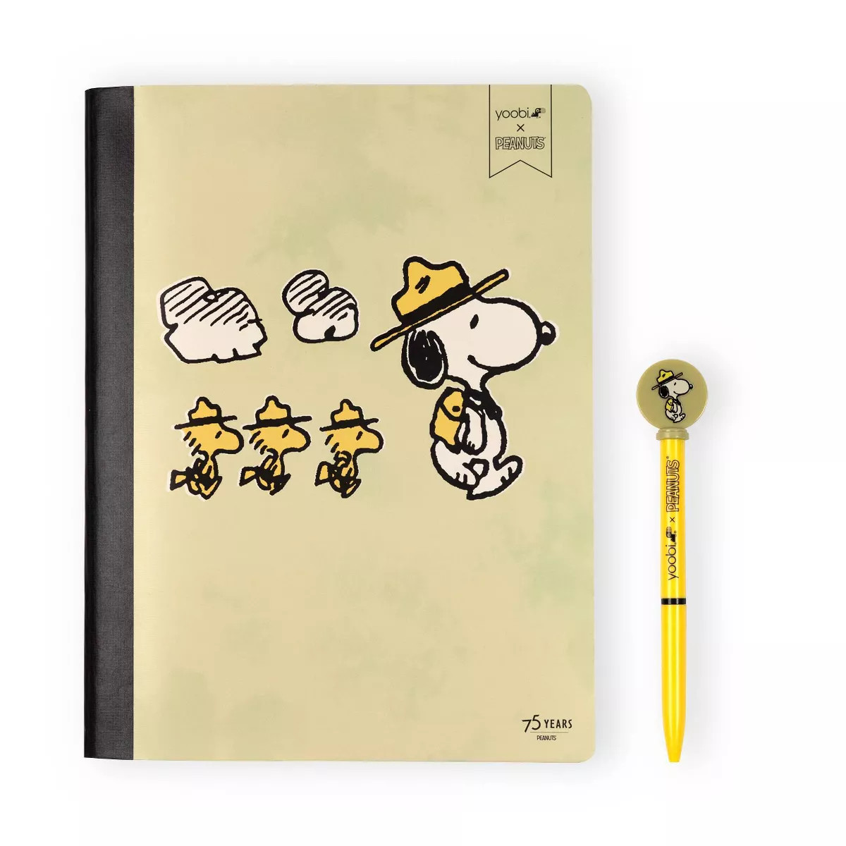 Yoobi 7.5"x9.75" Peanuts Composition Books Wide Ruled with Pen Beagle Scouts | Target