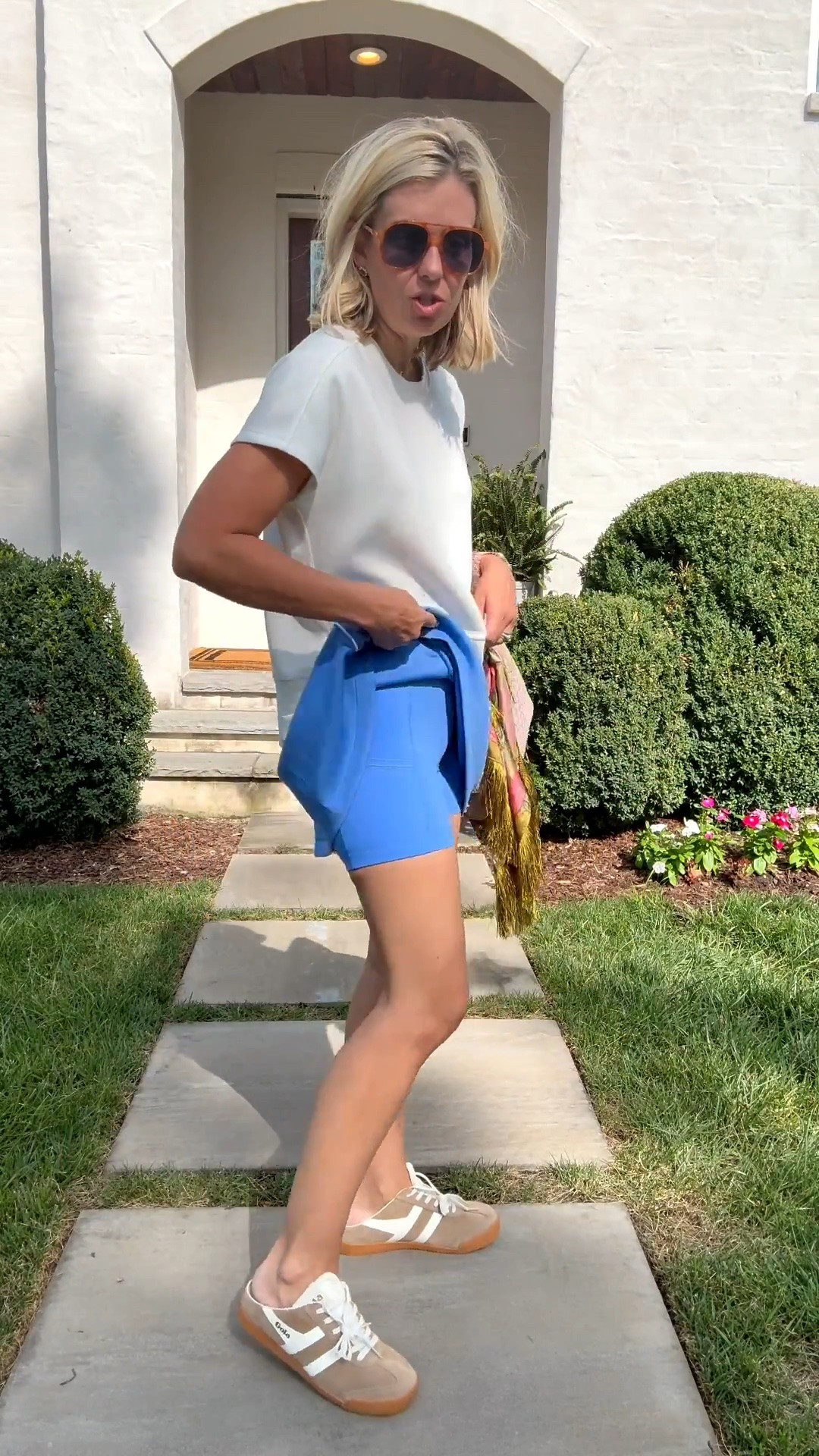 I wear xs tops, s skort, s petite pants and jumpsuit, I wear s in most dresses!

#LTKmomlife #LTKTravel #LTKSaleAlert