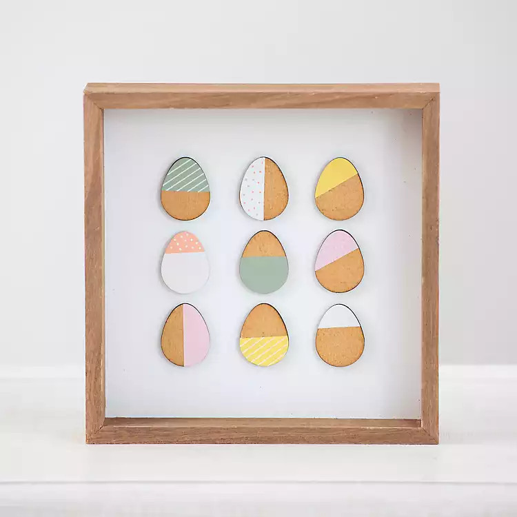 Easter Eggs Worldblock Tabletop Sign | Kirkland's Home