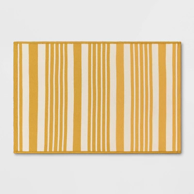 2'x3' Indoor/Outdoor Reversible Rug Yellow - Threshold™ | Target