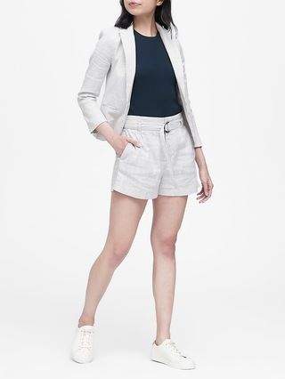 Tailored-Fit Linen-Cotton Blazer | Banana Republic US
