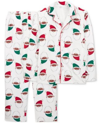 Carters Adult Big Little Toddler Baby Santas Face Theme Sibling Matching Family Pajamas | Macy's