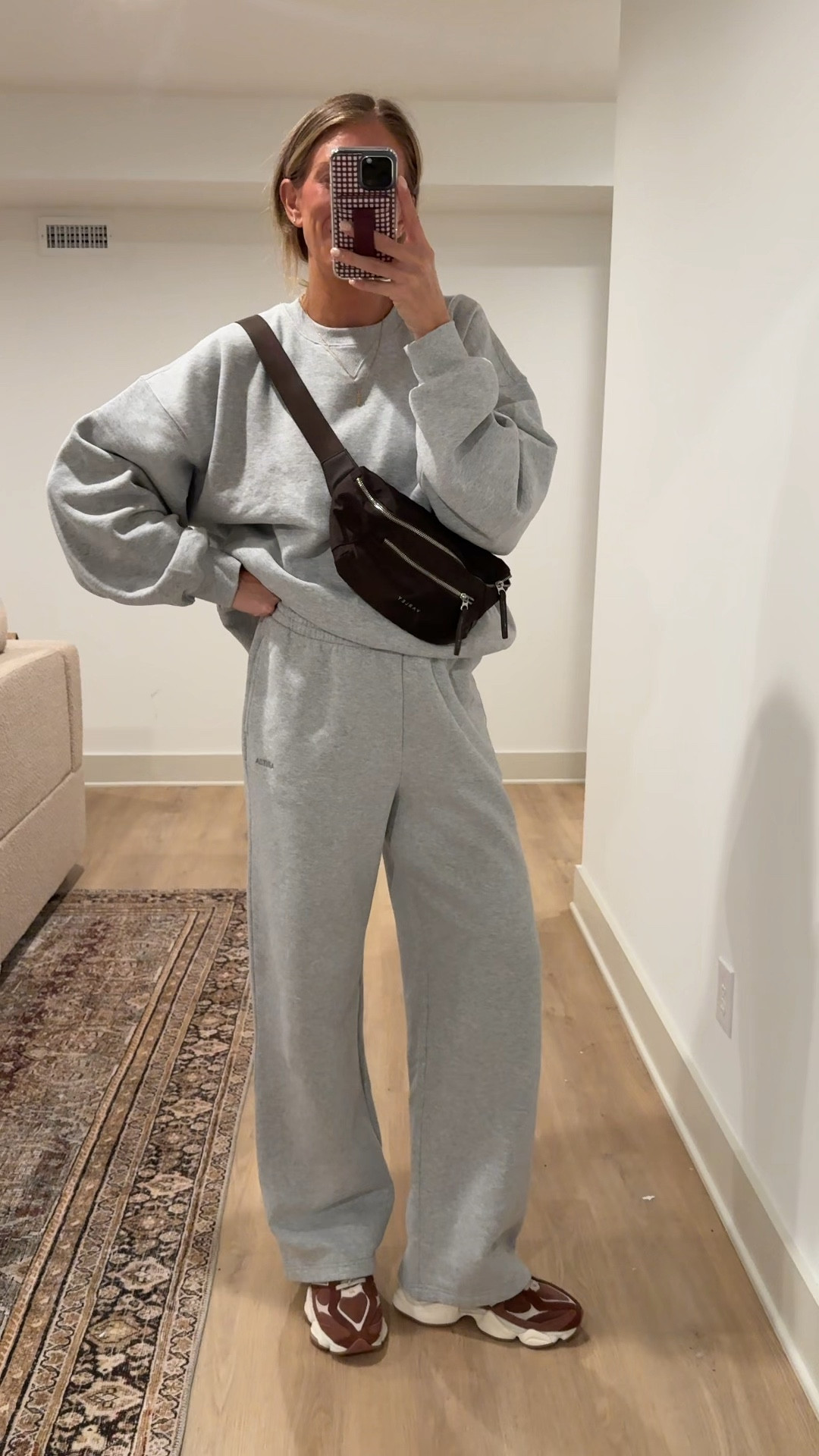 Tall girl friendly lounge set from Aritzia! My true size in both. Top and bottoms run on the more oversized side. Medium tall in bottoms and technically sized up to  large in sweatshirt but you do not need to size up for an oversized fit



Comfy outfit, lounge set, tall girl sizes, longs

#LTKSeasonal #LTKTall 