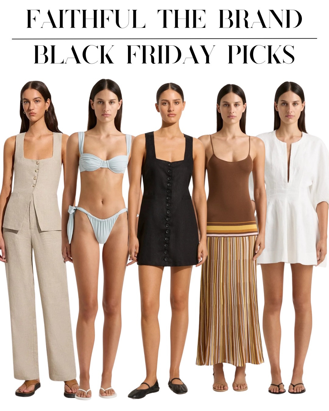 Vacationwear favorite brand Faithful the Brand FINALLY launched their black friday deals! Check out this brand that features 100% linen dresses, shirts, pants and more, the cutest swimwear, beautiful vacation dresses and more!  

 #LTKCyberWeek #LTKSaleAlert