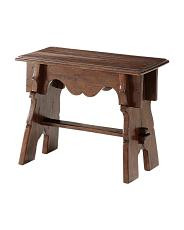 22x12x18 khaya wood antique joints bench | TJ Maxx
