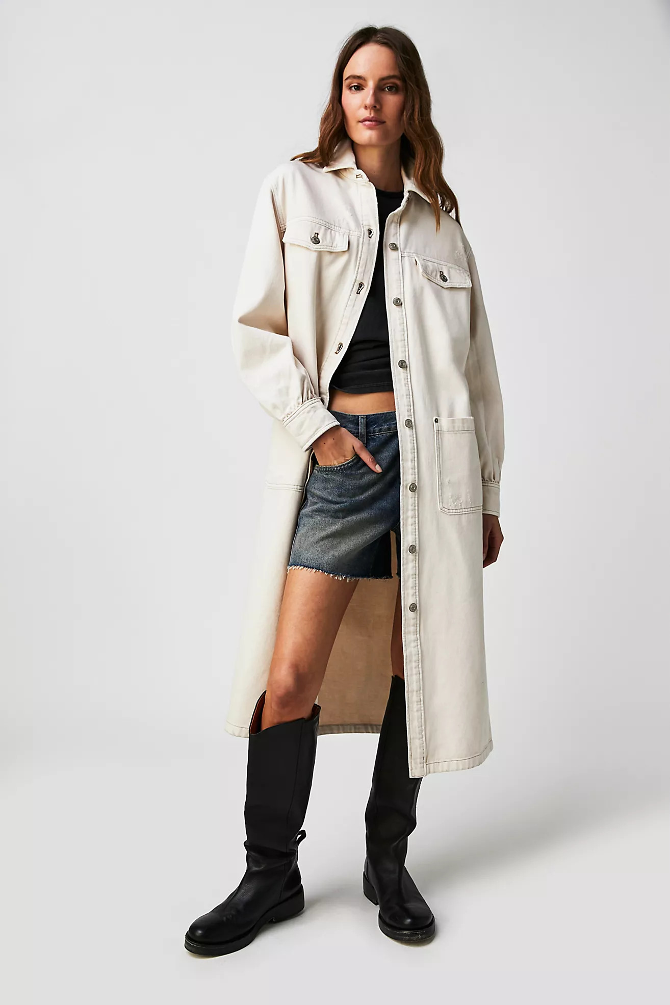 Anna Lou Denim Duster | Free People (Global - UK&FR Excluded)