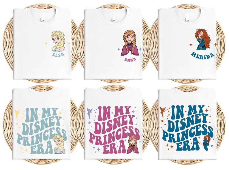 Disney Princess Shirt, in My Disney Princess Era Sweatshirt, Disneyworld Girls Trip Tee, Disneyla... | Etsy (US)
