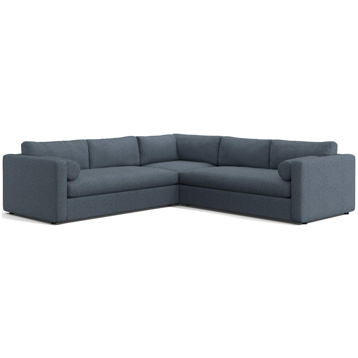 Aris 3-Piece L-Shaped Bench Sectional Sofa + Reviews | Crate & Barrel | Crate & Barrel