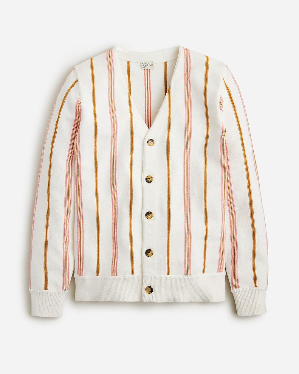 Heritage cotton cardigan sweater in stripe | J. Crew US