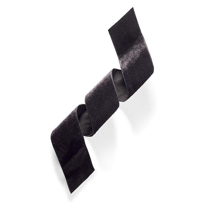 4' Black Faux Sable Ribbon | Frontgate | Frontgate
