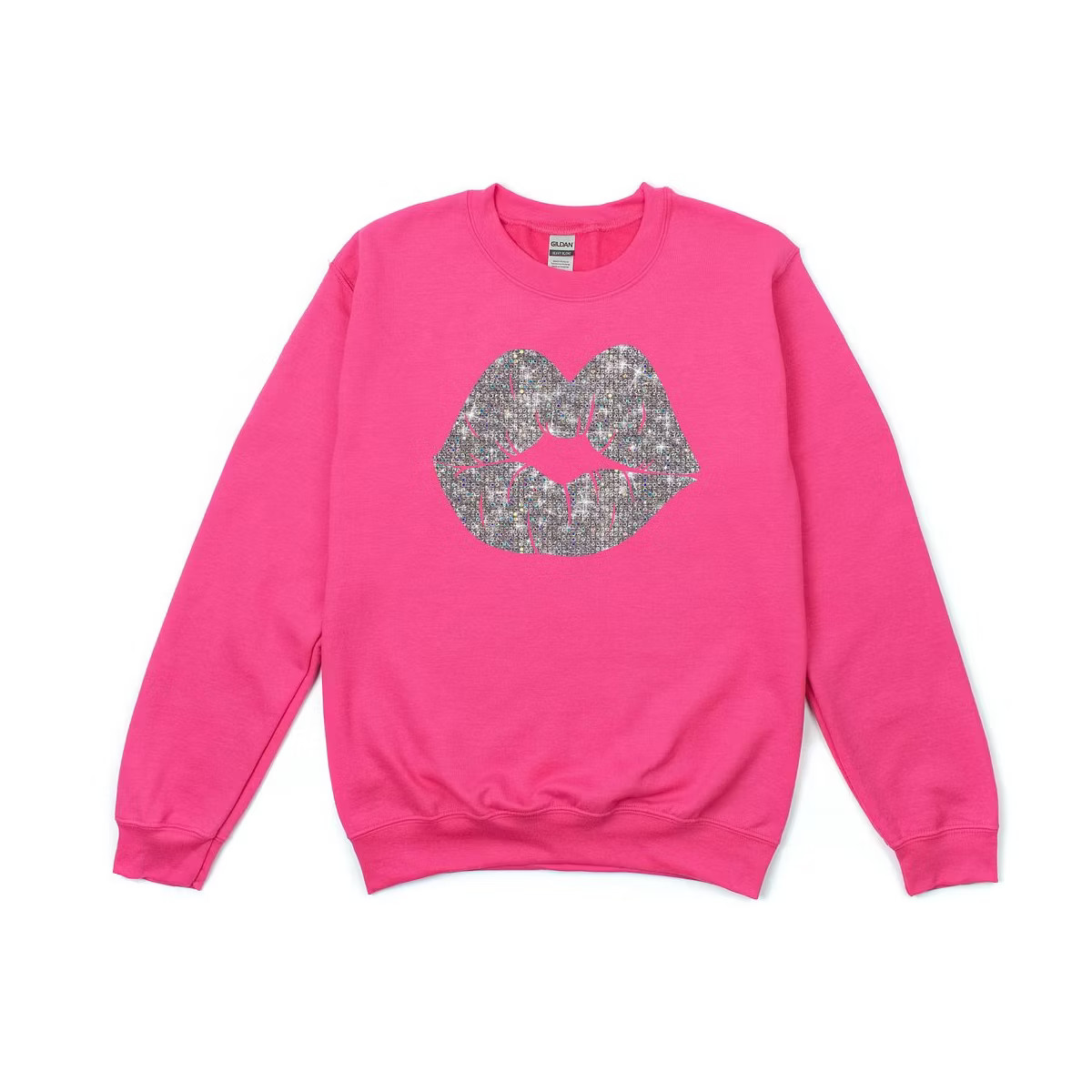 Simply Sage Market Women's Graphic Sweatshirt Diamond Lips | Target