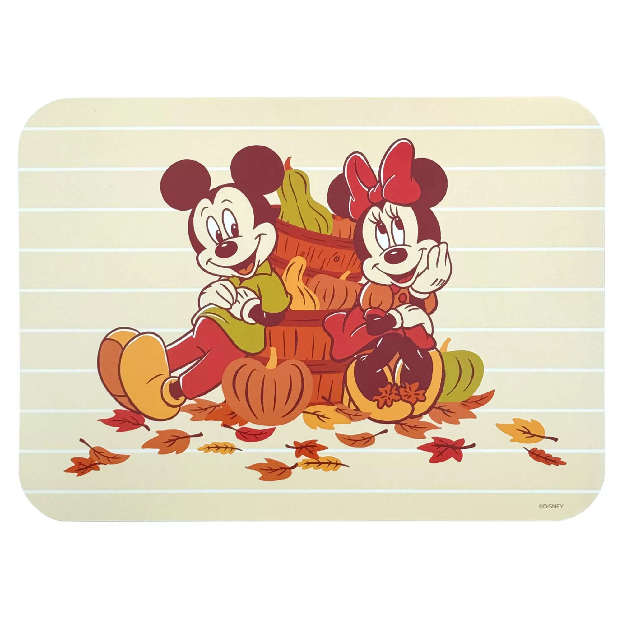 Disney's Mickey and Minnie Rigid Placemat Celebrate Together™ Fall | Kohl's