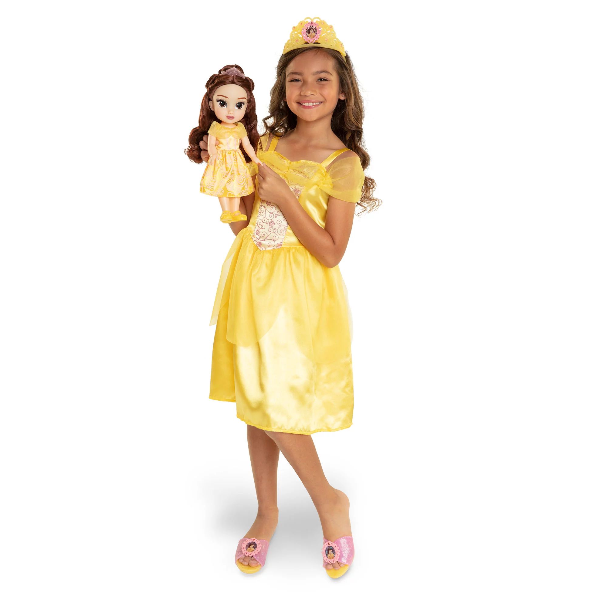 Disney Princess Belle Toddler Doll with Child Sized Dress and Accessories - Walmart.com | Walmart (US)