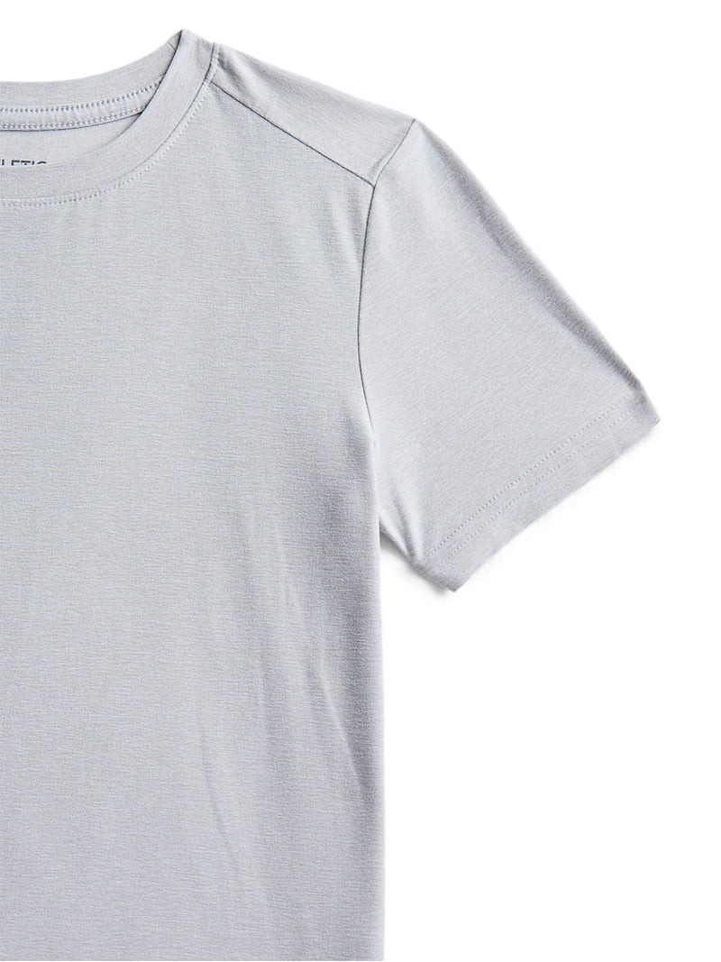 Athletic Works Boys Active ButterCore Knit Tee, Sizes 4-18 & Husky | Walmart (US)