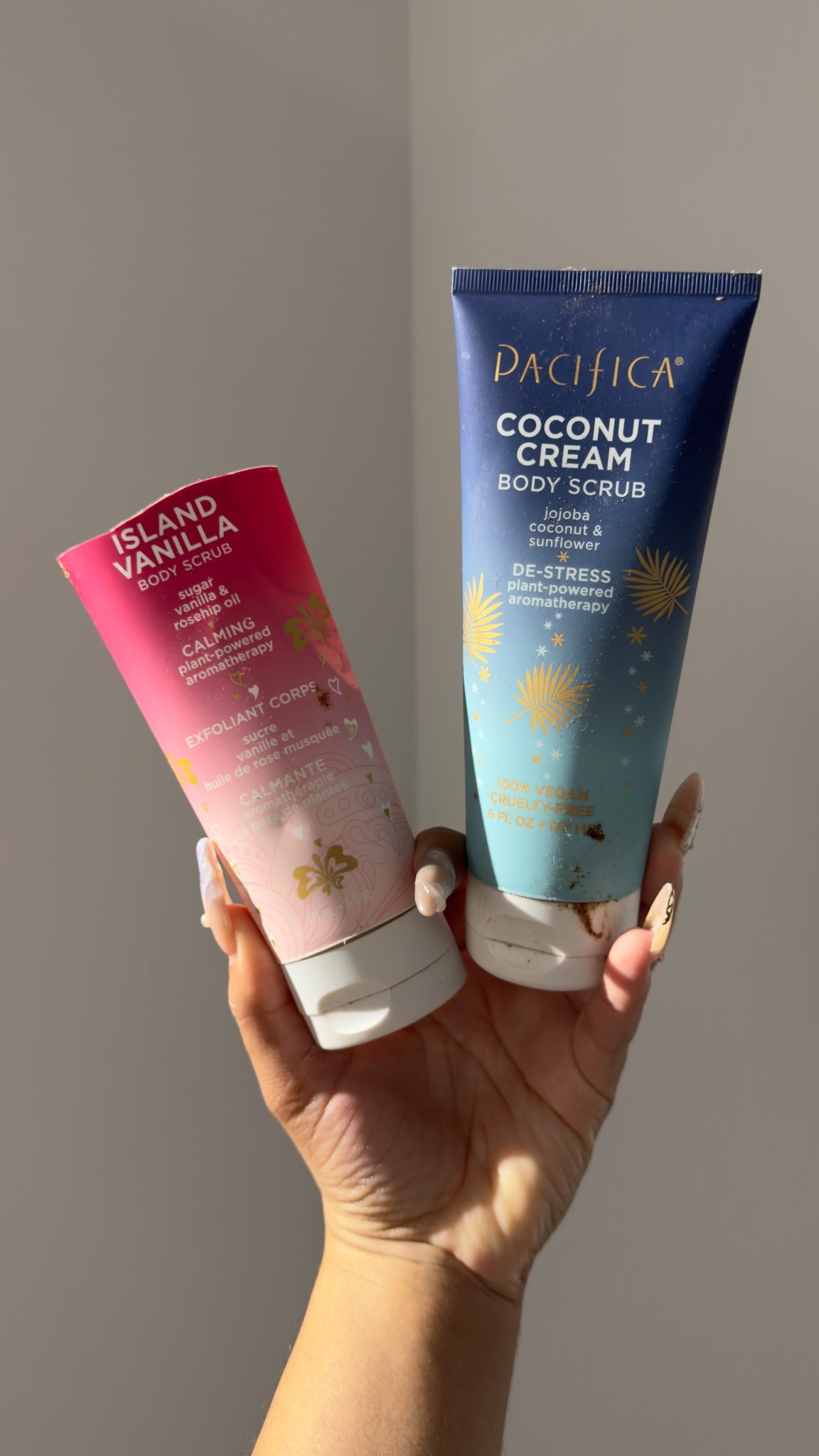 I’m also a fan of the Pacifica beauty body scrubs. I love using these with an exfoliating glove for baby soft skin. As you can see, I have no shame in cutting a bottle open to get every drop. It’s that good!

#LTKFindsUnder50 #LTKBeauty