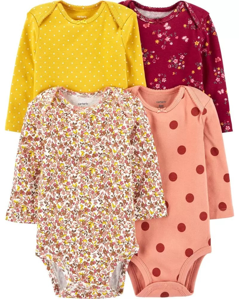 4-Pack Floral Original Bodysuits | Carter's
