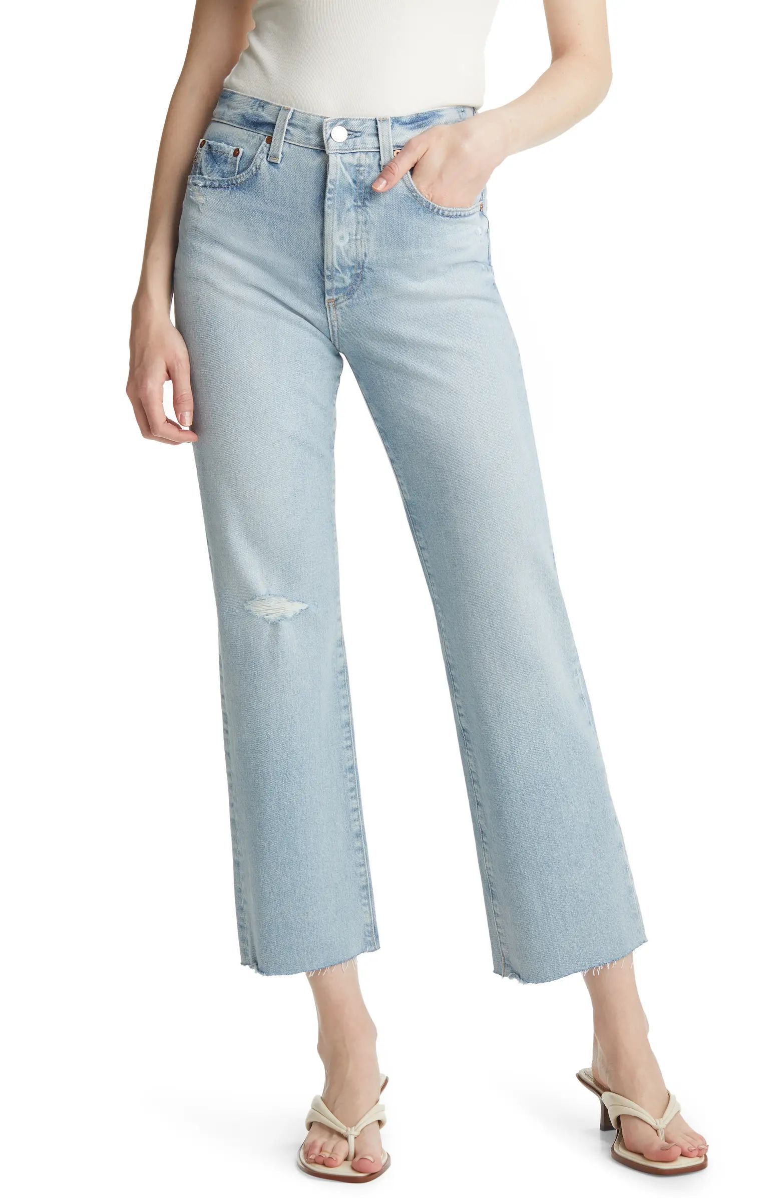 Kinsley High Waist Crop Jeans | Nordstrom
