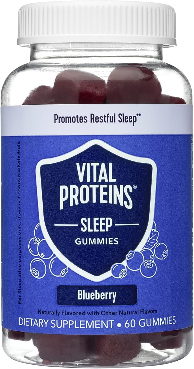 Vital Proteins Sleep Gummies, 2mg Melatonin, L-Theanine, Vitamin B6, Supports Healthy and Restful... | Amazon (US)