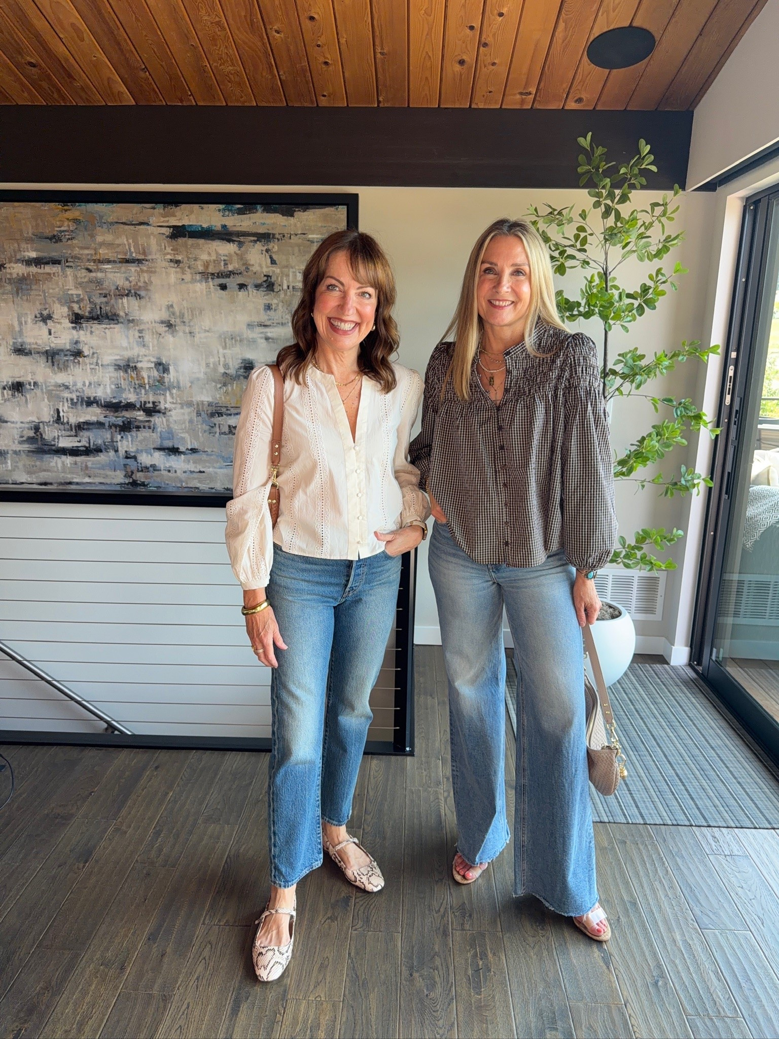 Our favorite outfit formula, but make it FALL TRANSITION: a cute statement top + a pair of jeans! We rounded up several tops we love! The warmer hues, longer sleeves & dark florals signal fall while sandals keep it from feeling too heavy.

#LTKOver40 #LTKSeasonal #LTKootd
