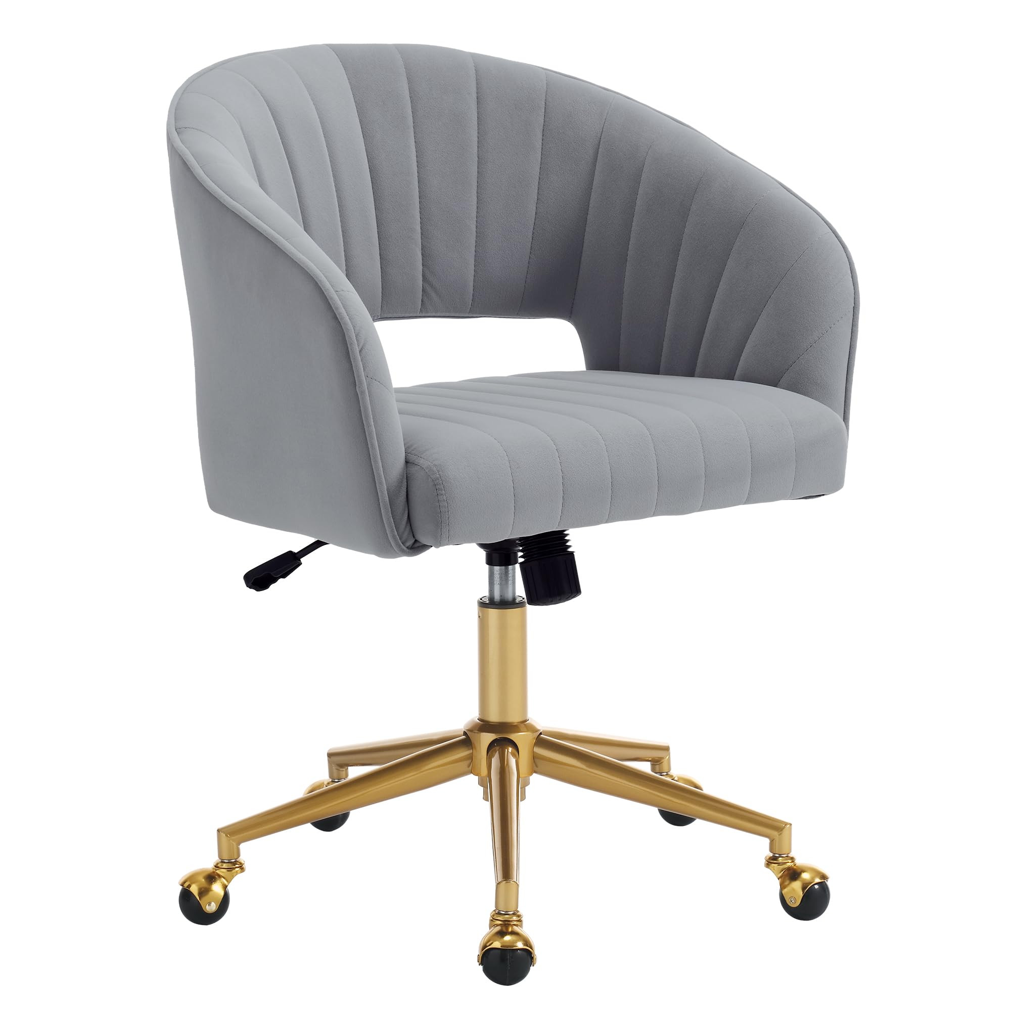 Home Office Chair Swivel Velvet Desk Chair Accent Armchair Upholstered Modern Tufted Chairs with ... | Amazon (US)