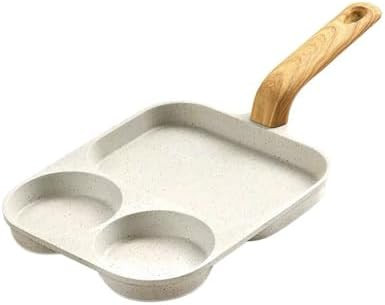 Nonstick Egg Frying Pan, Egg Frying Pan 3 Section, Aluminum Frying Pan With Heat Resistant Handle... | Amazon (US)