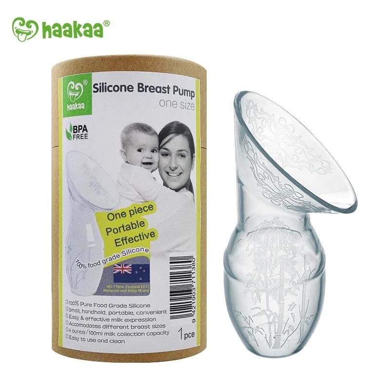 Haakaa Silicone Breastfeeding Manual Breast Pump Milk Pump 100% Food Grade Silicone | Walmart (US)