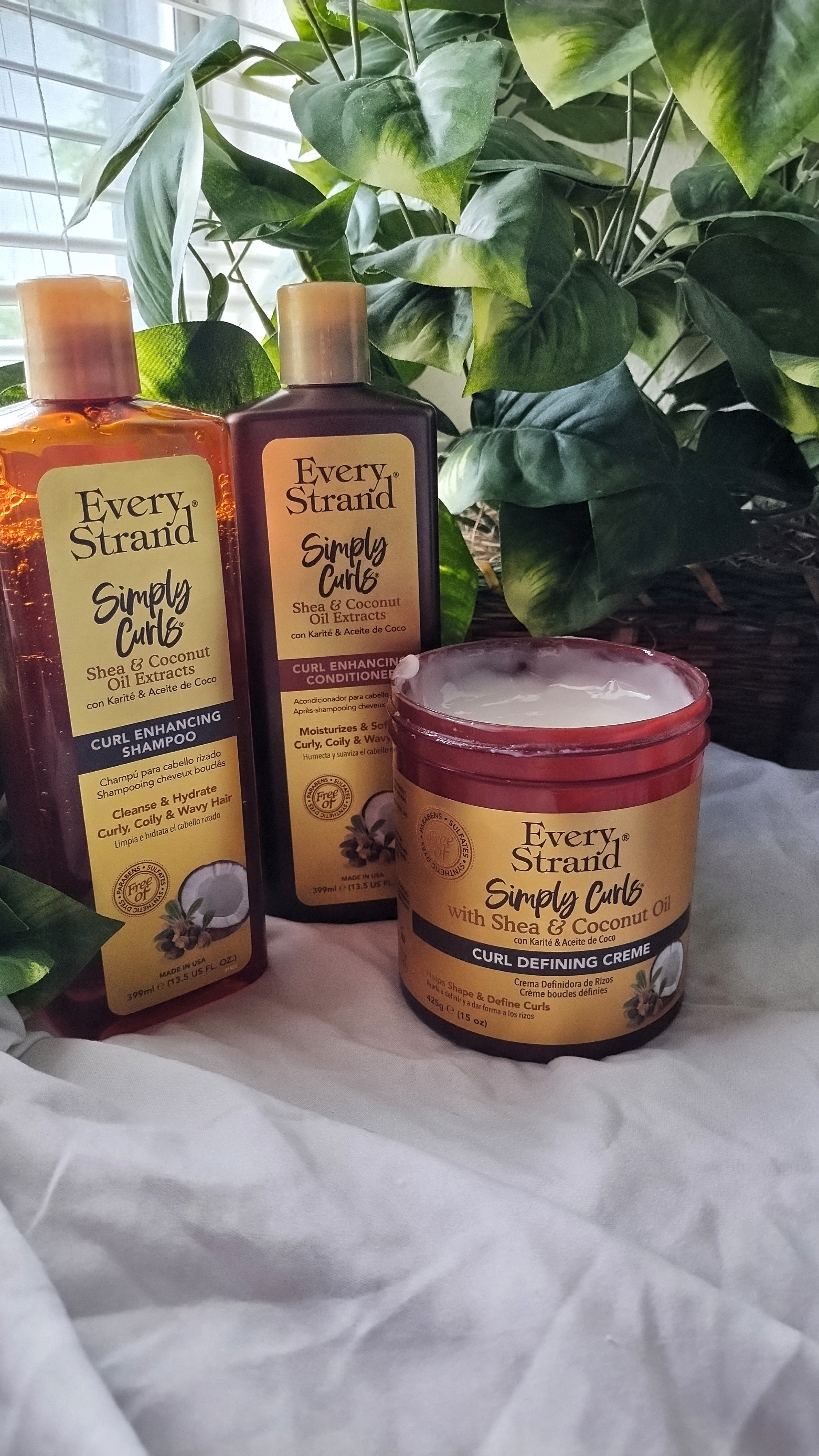 Easy three product wash day for my high porosity type 4 natural hair! I like this Simply Curls Collection because it has Shea butter and coconut oil, which both ingredients are moisturizing and strengthening for my coily curls.🥥🌿My hair is left soft, hydrated and smooth from the shampoo and conditioner. My hair is left moisturized, defined and bouncy from the curling cream.🤎🤍

#LTKBeauty #LTKselfcare #LTKgrwm