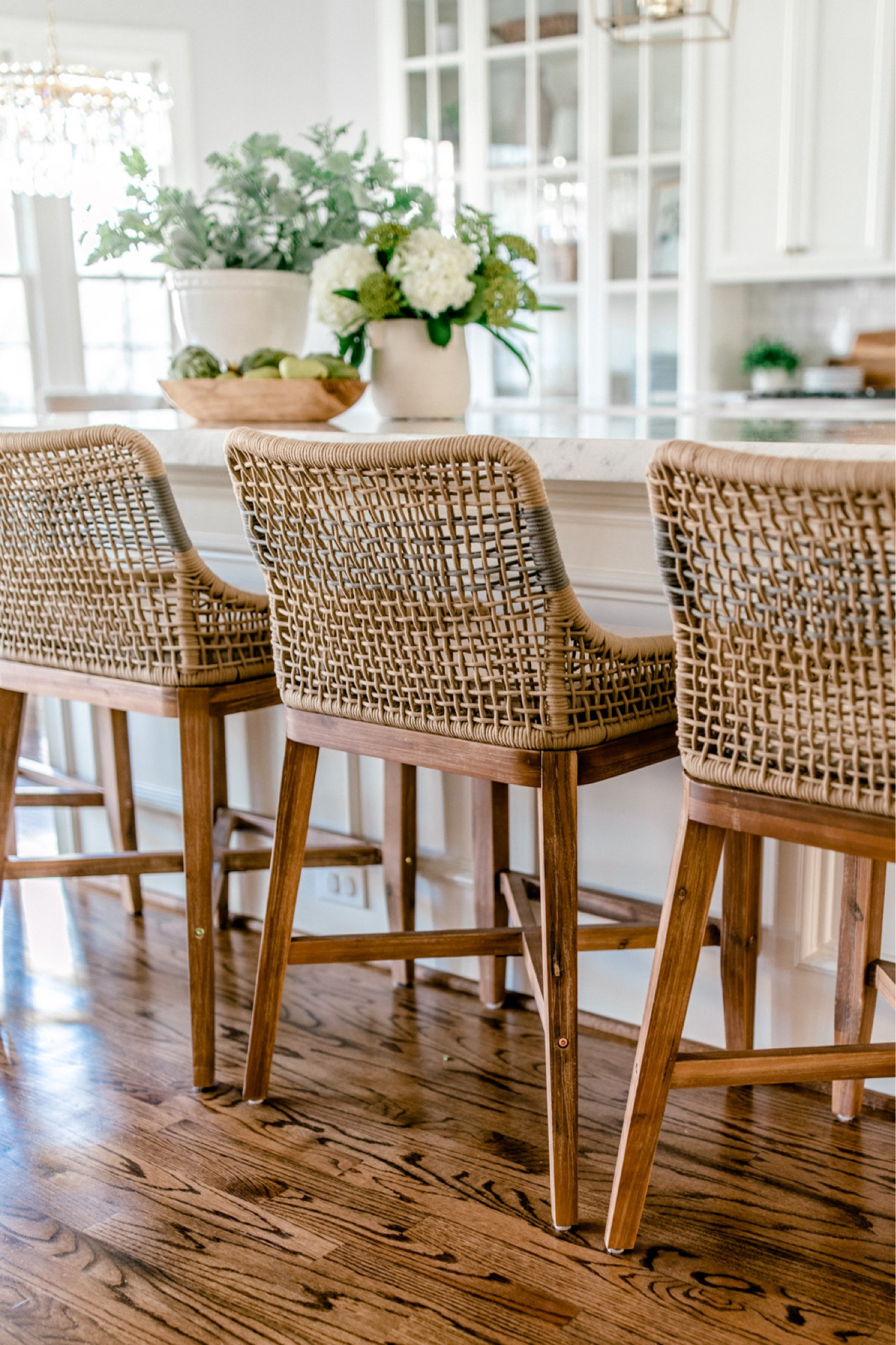 Counter stools! They are still available but without the gray stripe and in gray! 

#LTKhome #LTKFind #LTKstyletip