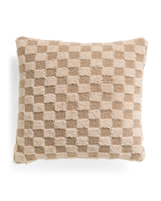 22x22 Charlize Checkered Pillow | TJ Maxx