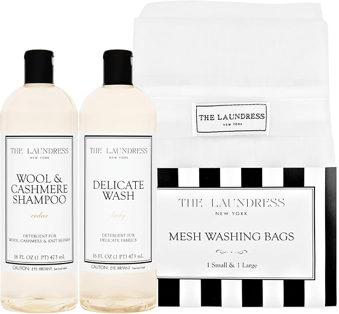 The Laundress Dry Clean Alternative Kit, Holiday Gift Set, Wash wool, cashmere, silk, lingerie an... | Amazon (US)
