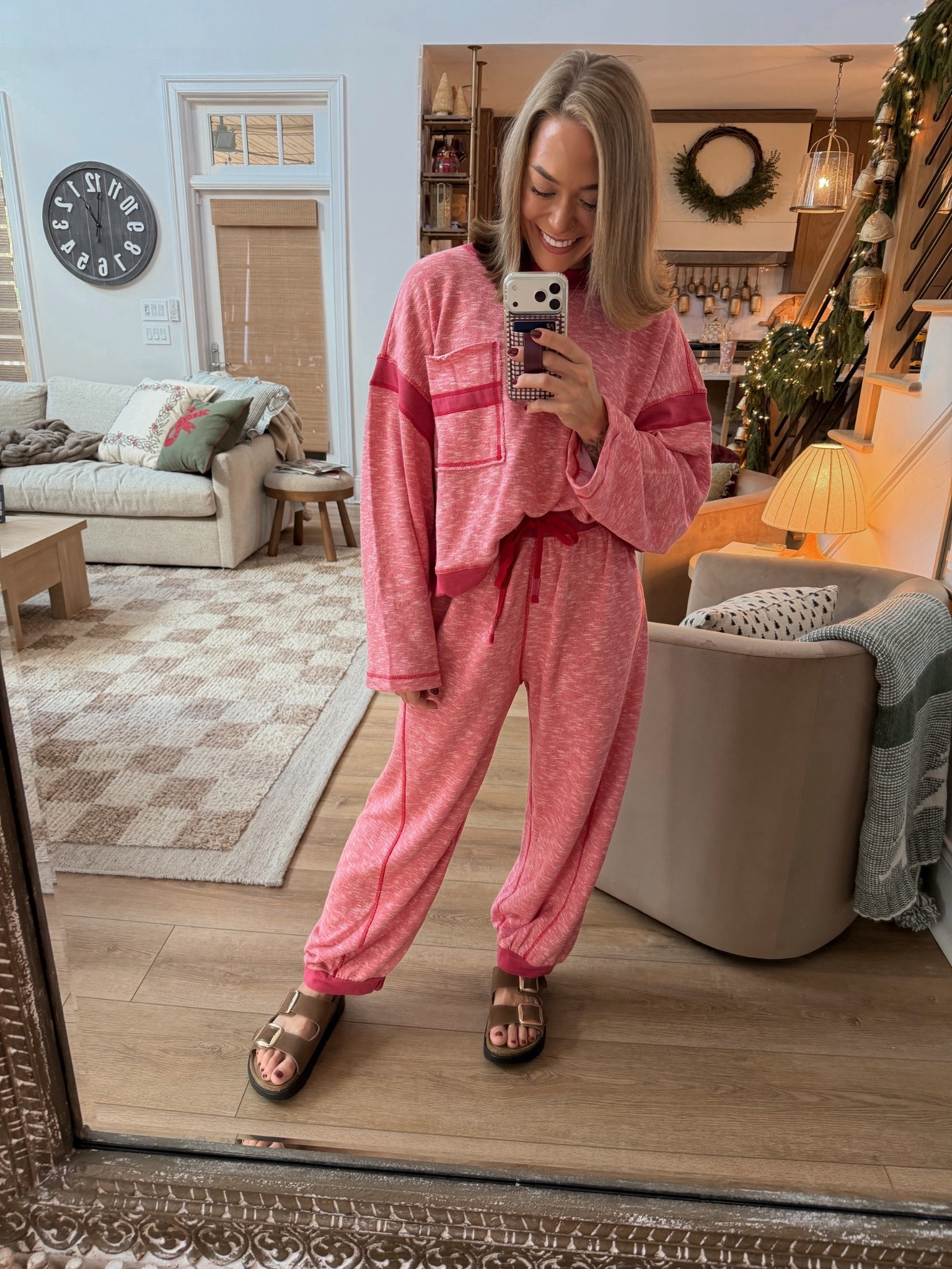 Immediately add this set to your wishlist🤌🏼🎅🏼 SO GOOD!!!! In the small🤎 oversized & so cute /comfy! Walli phone case sale starts tonight! 

Free people / for her / two piece set / ootd / Holley Gabrielle 

#LTKootd #LTKGiftGuide #LTKCyberWeek