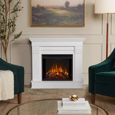 Real Flame 40.9 in. Chateau Electric Fireplace in White | Tractor Supply