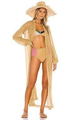 Oseree Lumiere Long Kaftan in Gold from Revolve.com | Revolve Clothing (Global)