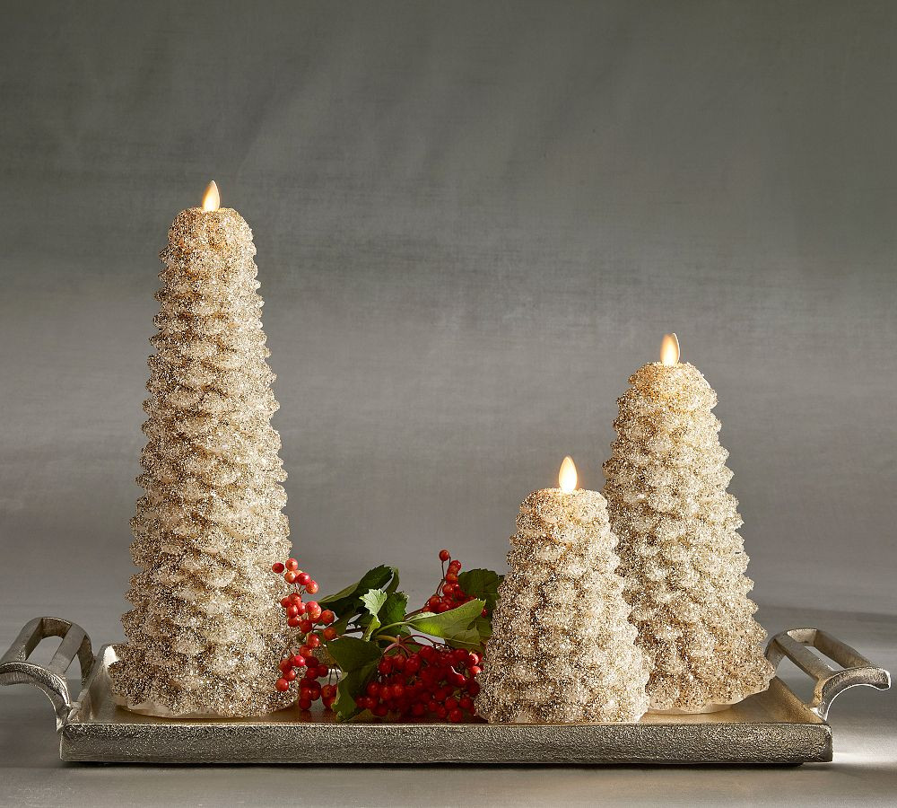Premium Flickering Flameless Tree Candle | Pottery Barn (US)