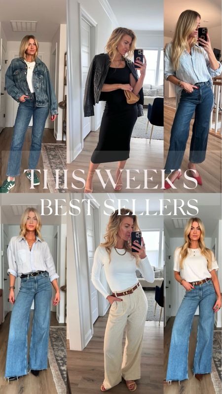 This week’s best sellers!
Denim jacket + dress + wide leg denim + white tee + linen trousers 


#LTKSeasonal #LTKbeauty #LTKstyletip