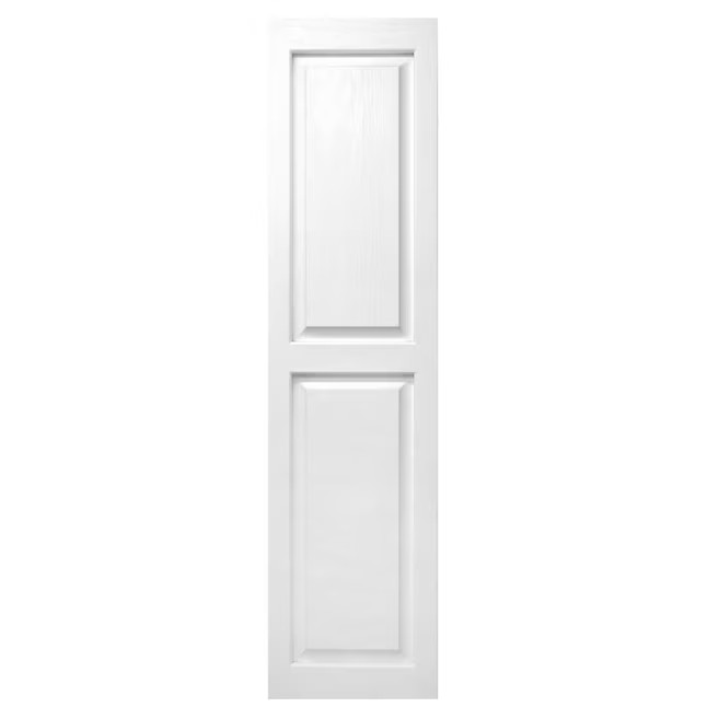 Alpha 14.5-in W x 50.5-in H Paintable Paintable Raised panel Exterior Shutters ( 2 -Pack ) Lowes.... | Lowe's